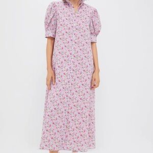 Floral Pink Maxi Dress